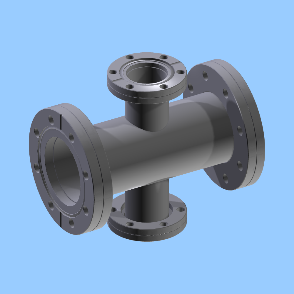 Kurt J. Lesker Company | C-0450-275 - CROSS,REDUCING,4-WAY,4-1/2