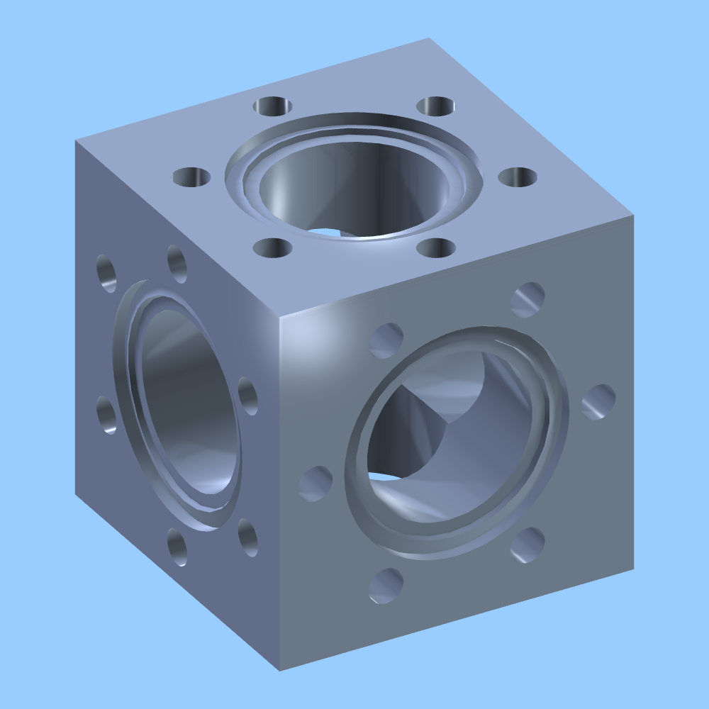 Kurt J. Lesker Company | CU6-0133 - CUBE,6-WAY,1.33