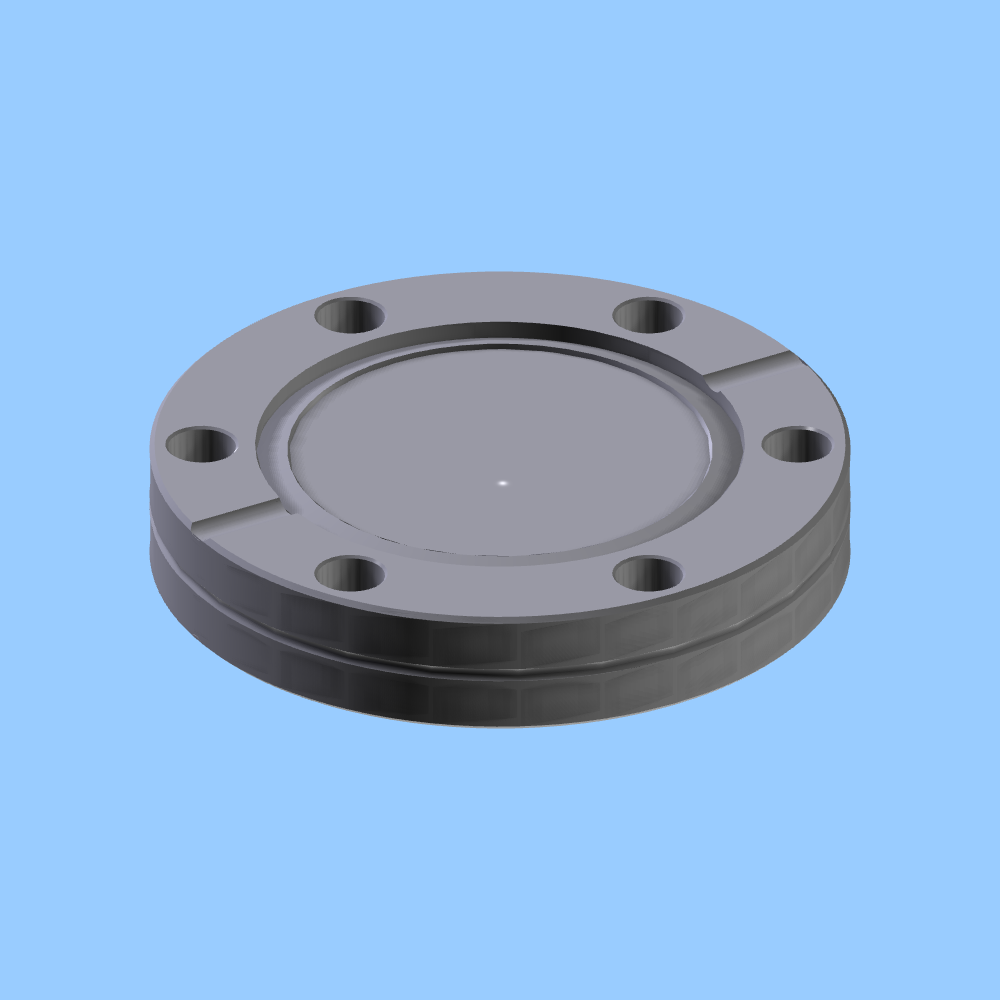 Kurt J. Lesker Company | DFF275X000 - FLANGE,UHV,SS,DOUBLE SIDED
