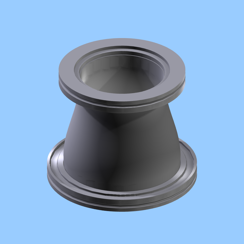 Reducer K Kurt J. Lesker Company | QF100XQF80C - REDUCER,CONICAL,SS,ISO100-K ...