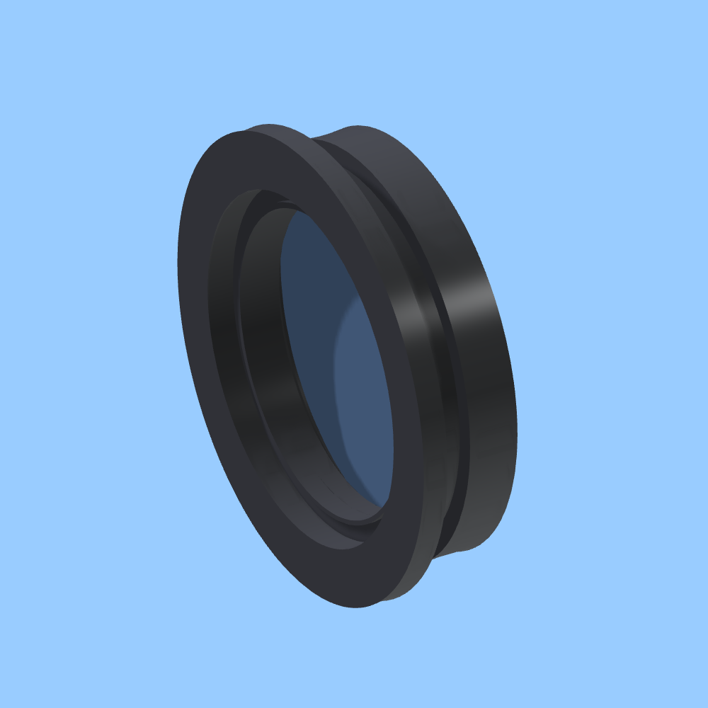 Vetro Visivo (Viewport) Lesker QF40-150-VP Per Vuoto, Nuovo In Scatola