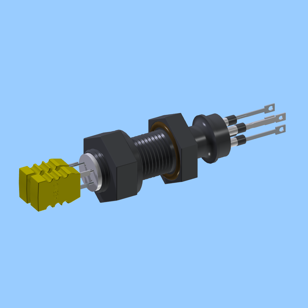 Type K Mini Plug Array Kurt J. Lesker Company | TFT2KY00004 - THERMOCOUPLE FEEDTHROUGH, SINGLE ...