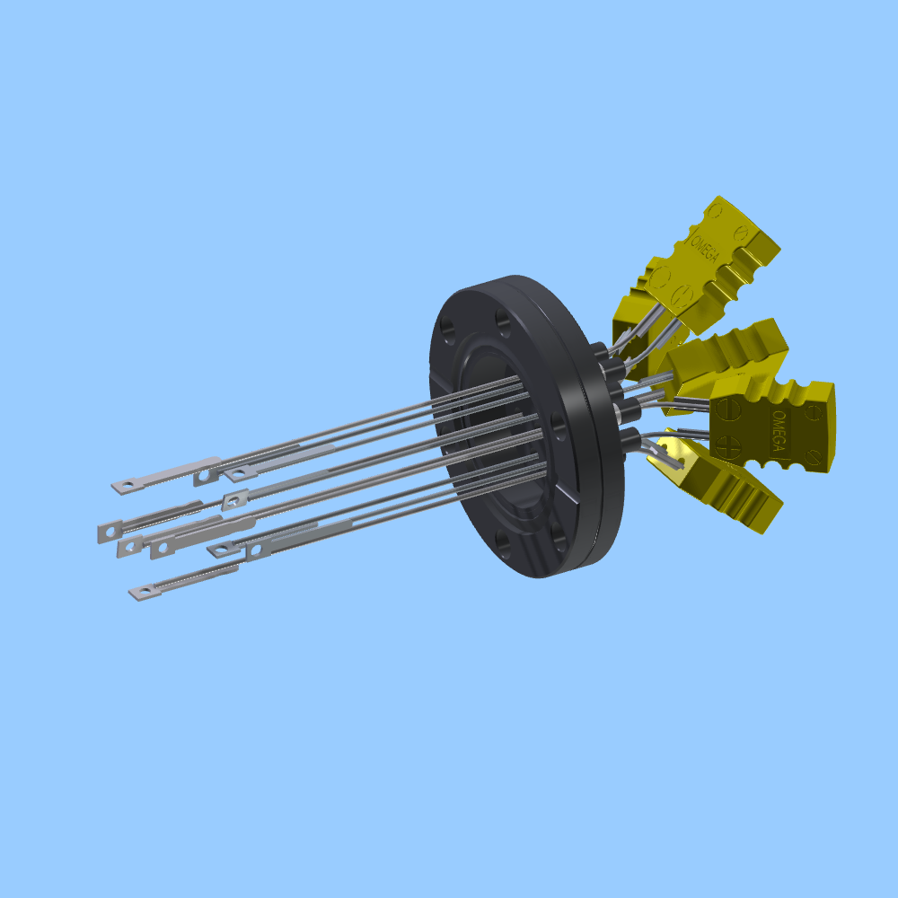 Type K Mini Plug Array Kurt J. Lesker Company | TFT5KY00003 - THERMOCOUPLE FEEDTHROUGH, SINGLE ...