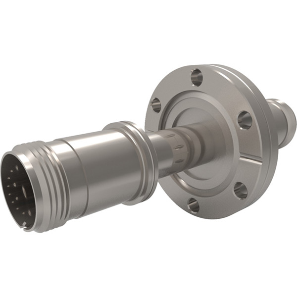 CF Flanged Type E - Thermocouple Feedthroughs - Mil-Spec Screw T/C Plug, Double-End