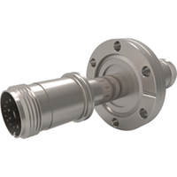 CF Flanged Type E - Thermocouple Feedthroughs - Mil-Spec Screw T/C Plug, Double-End