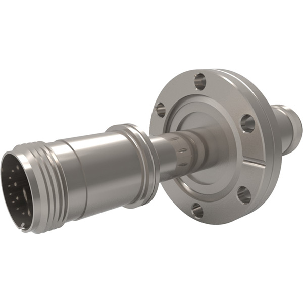 CF Flanged Type J - Thermocouple Feedthroughs - Mil-Spec Screw T/C Plug, Double-End