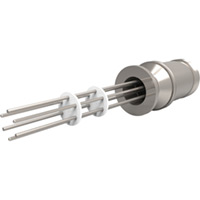 KF Flanged Type J - Thermocouple Feedthroughs - Mil-Spec Screw T/C Plug, Single-End