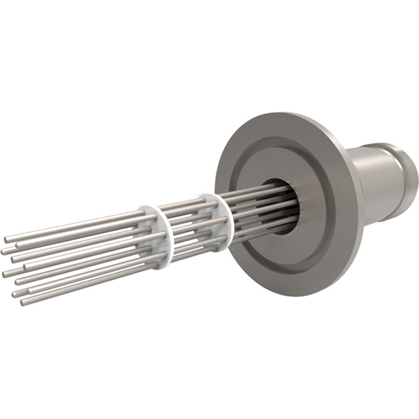 KF Flanged Type E - Thermocouple Feedthroughs - Mil-Spec Screw T/C Plug, Single-End