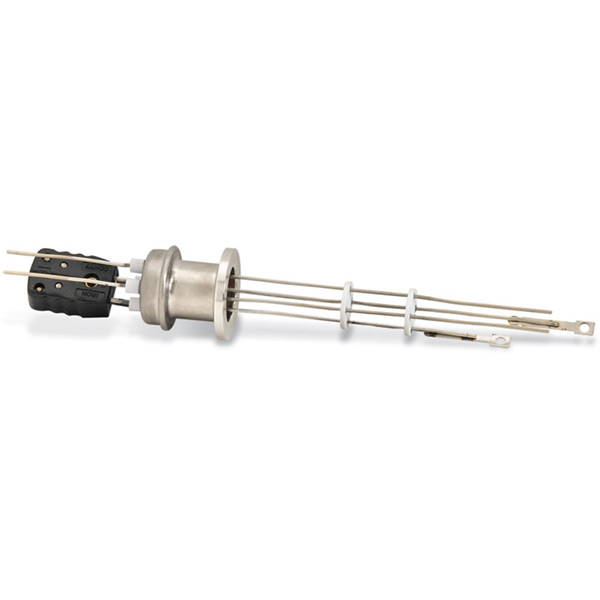 KF Flanged Type J - Thermocouple Feedthroughs - Miniature T/C Plug & Power Leads