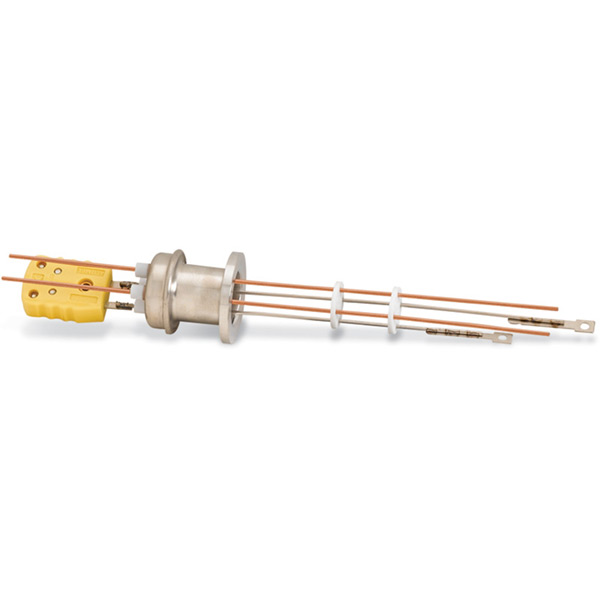 KF Flanged Type K - Thermocouple Feedthroughs - Miniature T/C Plug & Power Leads
