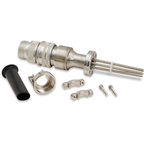 CF Flanged Type J - Thermocouple Feedthroughs - Mil-Spec Screw T/C Plug, Single-End