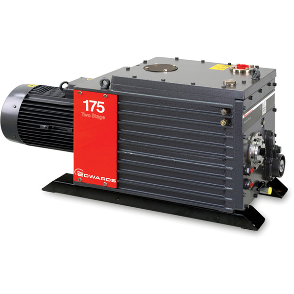 A36604940 - Edwards Vacuum E2M175 Rotary Vane Pump, Hydrocarbon Oil,  ISO63-F inlet flange, 160 m^3/hr at 50Hz /  115.42 CFM at 60Hz, Convection cooling, 380/400 VAC, 50 Hz, 230/460 VAC 60 Hz, 3-Ø, Mains Cable Not Included
