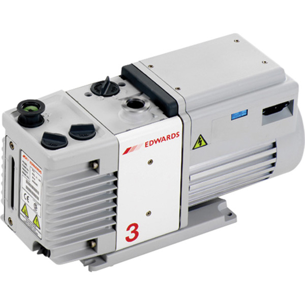 A65201906 - Edwards Vacuum RV3 Rotary Vane Pump, Hydrocarbon Oil,  KF25 inlet flange, 3.3 m^3/hr at 50Hz /  2.3 CFM at 60Hz, Convection cooling, 115 VAC 50/60 Hz, 1-Ø, Mains Cable Not Included
		
