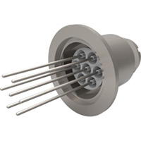 Multi-Pin High Voltage Threaded Feedthrough - KF Flange, Single-Ended